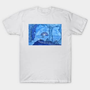 Blue Grotto, Capri, Italy 1880 Lawrence W. Ladd T-Shirt